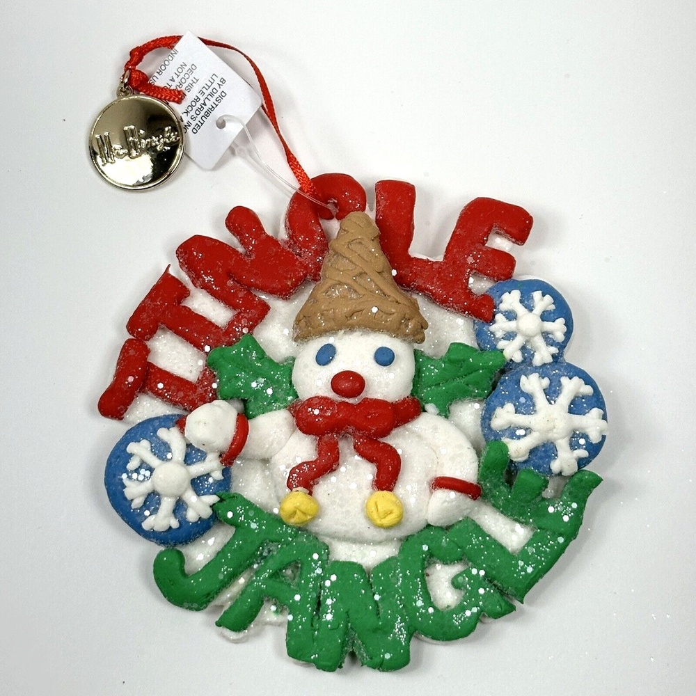 2024 Mr Bingle New Orleans Icon Snowman Jingle Jangle Glitter Christmas Ornament